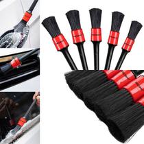Kit 5 Pincéis Para Limpeza e Detalhamento Automotivo