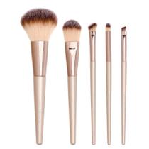 Kit 5 Pincéis Para Maquiagem Linha Champagne - Miss Frandy