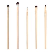 Kit 5 Pincéis para olhos Linha Glass Ruby Rose para Esfumar Sombra Delinear Kit 5 Pincéis para olhos Linha Glass Ruby Rose para Esfumar Sombra Delinear