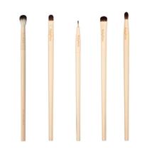 Kit 5 Pincéis para olhos Linha Glass Ruby Rose para Esfumar Sombra Delinear Kit 5 Pincéis para olhos Linha Glass Ruby Rose para Esfumar Sombra Delinear