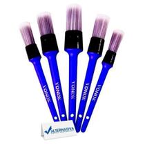Kit 5 pinceis vonixx detalhamento automotivo parte interna