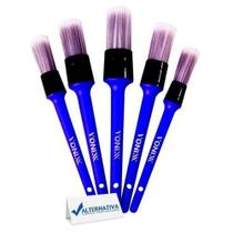 Kit 5 pinceis vonixx detalhamento automotivo parte interna Kit 5 pinceis vonixx detalhamento automotivo parte interna