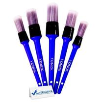 Kit 5 pinceis vonixx detalhamento automotivo parte interna