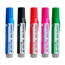 Kit 5 Pincel Marcador Quadro Branco Recarregável Kit 5 Pincel Marcador Quadro Branco Recarregável