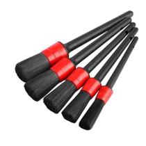 kit 5 pincel para limpeza automotiva detalhamento carro e moto