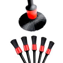 Kit 5 Pincel Pincéis Higienização Automotiva Profissional Kit 5 Pincel Pincéis Higienização Automotiva Profissional