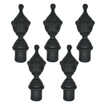 Kit 5 Pinhas Ferro Fundido N10 P/ Grade Portão Sacada Muro