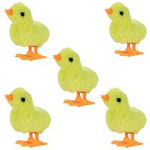 Kit 5 Pintinhos Amarelinho a Corda Art Brink Kit 5 Pintinhos Amarelinho a Corda Art Brink