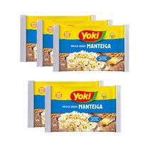 Kit 5 Pipoca de Microondas Manteiga Natural Milho Yoki 100g