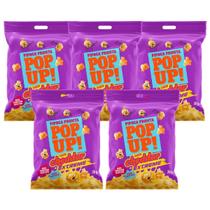 Kit 5 Pipoca Pronta Salgada Pop Up Cheddar Extreme 30g Kit 5 Pipoca Pronta Salgada Pop Up Cheddar Extreme 30g