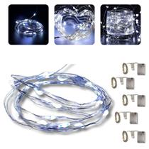 Kit 5 Pisca Pisca Fio de Fada 50 LEDs 5 Metros Decoração Natalina Luzes de Natal