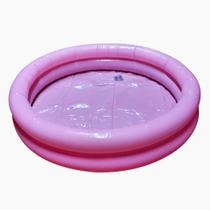 Kit 5 Piscina Inflável Redonda Infantil 2 Anéis 60X12Cm Rosa