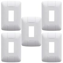 Kit 5 Placa 1 Modulo Vertical 4x2 Tramontina Aria Branco Kit 5 Placa 1 Modulo Vertical 4x2 Tramontina Aria Branco