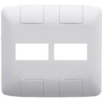 Kit 5 placa 2 postos 4x4 aria branca tramontina 57203023 Kit 5 placa 2 postos 4x4 aria branca tramontina 57203023