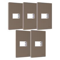 Kit 5 Placa 4x2 1 Posto com Suporte Argila Infiniti Margirius