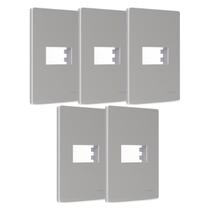 Kit 5 Placa 4x2 1 Posto com Suporte Gris Infiniti Margirius