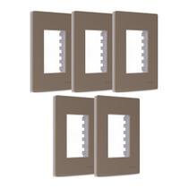 Kit 5 Placa 4x2 3 postos com suporte Argila Infiniti Margirius