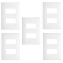 Kit 5 Placa 4x2 Para 2 Módulos Horizontais Distanciados 3636