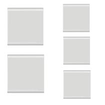 Kit 5 Placa 4X4 Cega Branca Liz - Tramontina Kit 5 Placa 4X4 Cega Branca Liz - Tramontina