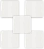 Kit 5 placa 4x4 cega c/ suporte sleek margirius