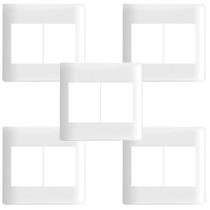 Kit 5 placa c/ suporte 4x4 p/ 4 postos ilus siemens Kit 5 placa c/ suporte 4x4 p/ 4 postos ilus siemens