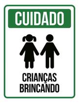 Kit 5 Placa Cuidado Crianças Brincando Verícone Ml73536X46