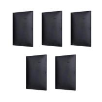 Kit 5 Placa/Espelho 4X2 Cega Preto Pial Plus+ 618500PT+