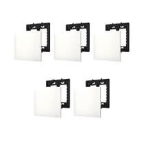 Kit 5 Placa/Espelho 4X4 Cega 618510BC Pial Plus+ Legrand c Suporte