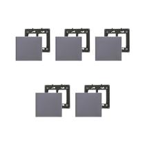 Kit 5 Placa/Espelho 4X4 Cega 618510CZ+ Pial Plus+ Legrand C Suporte
