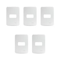 Kit 5 Placa/Espelho Branca 4X2 1Mod S3B77110 Miluz Schneider