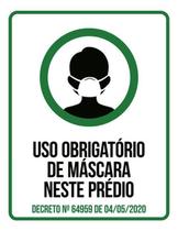 Kit 5 Placa Higiene Utilize Álcool Gel Utilize Máscara36X46