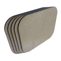 Kit 5 Placa Mdf 6mm Sousplat Retangular 27x22cm Artesanato