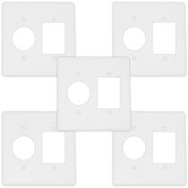 Kit 5 placa p/ 3 funçoes com tomada redonda 4x4 iriel Kit 5 placa p/ 3 funçoes com tomada redonda 4x4 iriel