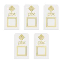 Kit 5 Placa Pix QrCode Display Acrílico 15x9cm Branco Kit 5 Placa Pix QrCode Display Acrílico 15x9cm Branco