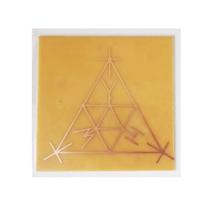 Kit 5 Placa SCAP para Celular - Gráfico em Cobre - Neutraliza ondas nocivas - Radionica Radiestesia