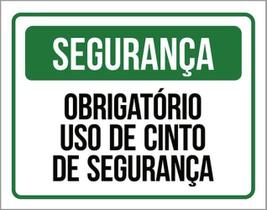 Kit 5 Placa Segurança Obrigatório Uso Cinto Segurança36X46 Kit 5 Placa Segurança Obrigatório Uso Cinto Segurança36X46