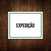 Kit 5 Placa Sinalização - Expedição Verde