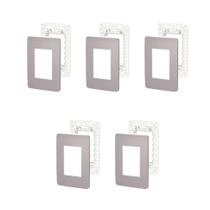 Kit 5 Placas 4X2 3 Mód S730103224 Axis Grey Orion Schneider