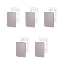 Kit 5 Placas 4X2 Cega S730100224 Axis Grey Orion Schneider