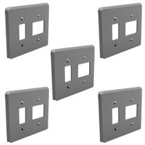 Kit 5 Placas 4x4 1 Posto Duplo + 1 Posto Silentoque 8512