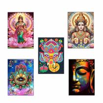 Kit 5 Placas A3 Indiano olho grego Enfeite Decorativas