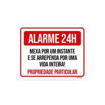 Kit 5 Placas Alarme 24 Horas Mexa Instante E Se Arrependa