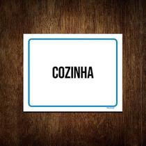 Kit 5 Placas Ambiente Sinalização Setor Cozinha