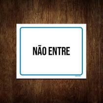 Kit 5 Placas Ambiente Sinalização Setor Não Entre