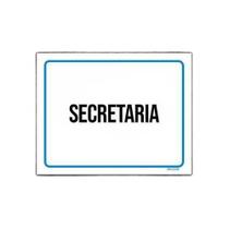 Kit 5 Placas Ambiente Sinalização Setor Secretaria