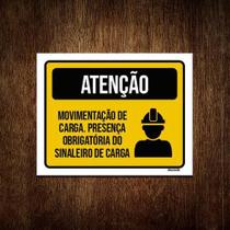 Kit 5 Placas Atenção Movimentação Carga Silaneiro