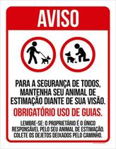 Kit 5 Placas Aviso Segurança Todos Uso Guias 36X46