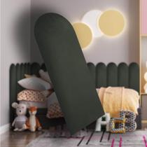 KIT 5 Placas Cabeceira Nuvem Estofada Para Cama Box Solteiro - Módulo 20 Cm x 60 Cm