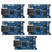 Kit 5 Placas Carregador Bateria 18650 5v 1a Usb-c