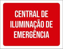 Kit 5 Placas Central Iluminação Emergência 36X46